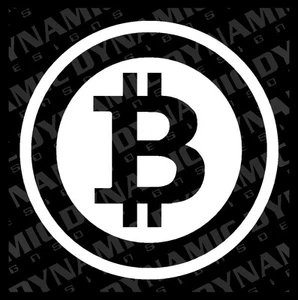 Large Bitcoin Cryptocurrency Blockchain freedom sticker vinyl car window decal - Picture 1 of 1