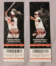 2014 Baltimore Orioles Ticket Stub Pick One - unused Season Ticket