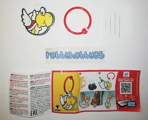 DV558 PORTACHIAVI KOOPA + BPZ KINDER MERENDERO JOY ITALIA 2020 SUPER MARIO - Picture 1 of 2
