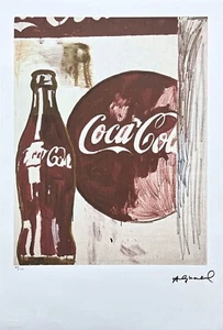 ANDY WARHOL - Coca-Cola - signiert, nummerierte Auflage 49/100, 38 x 56 cm - Bild 1 von 7