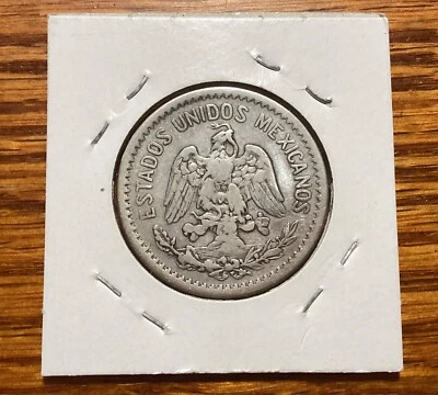 Mexico 1907 M 50 Centavos large size Silver Coin (VF+) - Image 1 of 2