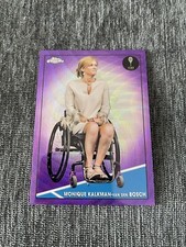 Monique Kalkman-Van Den Bosch Topps Chrome Tennis 2021 Purple Wave /199 Card
