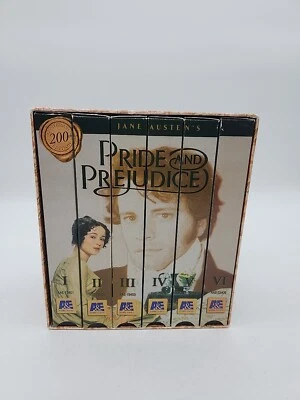 Pride and Prejudice (Mini-Series) (VHS 1996 6-Tape Set): VERY GOOD/FREE SHIPPING - Image 1 of 4