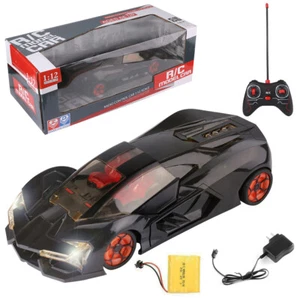1:12 Electric RC Remote Control High Speed Racing Car Open Doors Lights Kids Toy - Picture 1 of 12