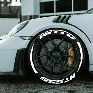 NITTO NT555 Permanent Tire Lettering Sticker 1.06" 14"-22" With Transfer Film - Picture 1 of 5