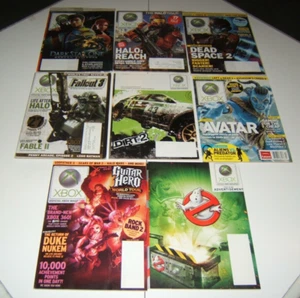 Official Xbox Magazine Lot of 8 back Issues 2008-2010 3 DISCS - Picture 1 of 7