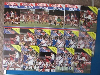 CRYSTAL PALACE Home Programmes 1978-1981 - Joblot of 17 - All Listed - Image 1 of 4