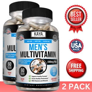 (2 Pack) Multi Vitamin for Men Capsules Mens Prostate Multivitamin Multimineral - Picture 1 of 16