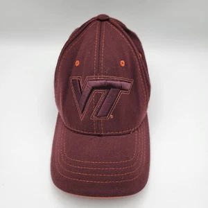Virginia Tech Hokies Hat Cap Adjustable Strapback Red Embroidered Logo MED/LRG - Picture 1 of 10