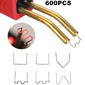 600Pcs Hot Staples Plastic Welding Wave Stapler For Car Bumper Fender Repair Kit - Foto 1 di 11