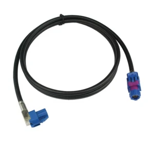 Fakra C Blau HSD LVDS Buchse auf gewinkelte Buchse Kabel AUDI BMW Merc VW Tesla - Picture 1 of 7