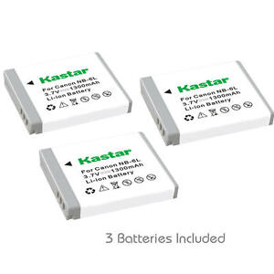 Kastar NB-6L Battery for Canon Digital IXUS 200 IS, IXUS 210, IXUS 105