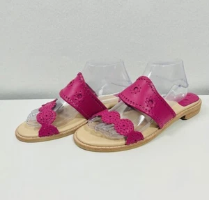 Jack Rogers Caroline Damen-Slipper Sandale Orchidee flache Schuhe Größe 9,5 gebraucht, in einwandfreiem Zustand - Bild 1 von 8