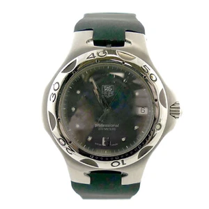 TAG HEUER KIRIUM WL111G QUARTZ PROF CHARCOAL DIAL MIDSIZE STAINLESS STEEL WATCH - Picture 1 of 7
