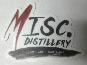 MISC. DISTILLERY small Spirits STICKER LABEL Miscellaneous, Mount Airy, MARYLAND - Picture 1 of 1