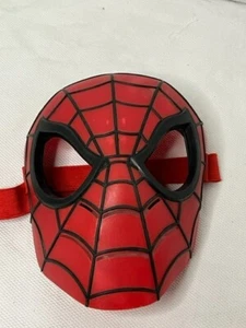 Marvel Spiderman Mask Hasbro Plastic & Rubber Adjustable Strap Halloween 2010 - Picture 1 of 3