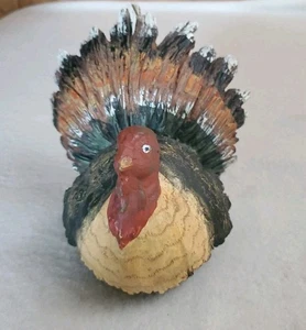 Beautiful Small 6.5" Resin Turkey Figure Thanksgiving Harvest Fall Decor Table - Picture 1 of 7