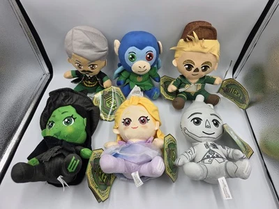 "El Mago de Oz Wicked Película Set de 6 Juguete 7"" Peluche Muñeco de Peluche 2025" Foto 1 de 4