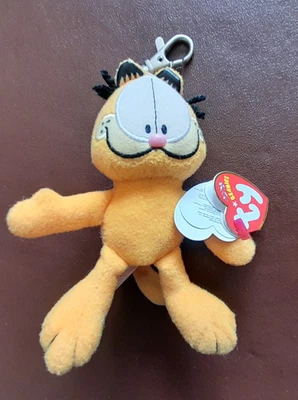 Ty Beanie Babies Garfield Keyring - 2006 - With Tag - Good Condition - Image 1 of 4