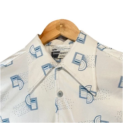 Camisa Disco JC Penny Vintage Años 70 JCPenny Diseño Único Boho Hippie Foto 1 de 4