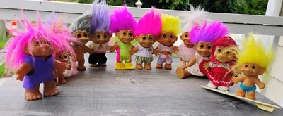 Vtg Troll Doll Russ, Dam, Ace, BOA Troll Dolls  - Image 1 of 4