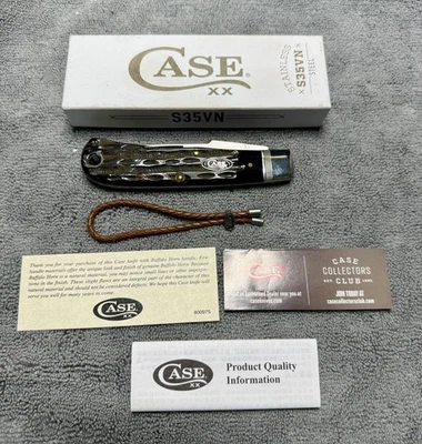 2023 Case XX Tony Bose S35VN Buffalo Horn Backpocket (TBBH1546 S35VN) Item 65094 - Image 1 of 4