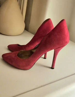 Женские туфли-лодочки на высоких каблуках BCBGeneration размер 9B Daisey красная замша кожа  - Изображение 1 из 4