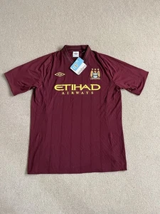 NEW Men’s Umbro Manchester City 12/13 Away Shirt Size Large - With Tags RARE - Picture 1 of 20