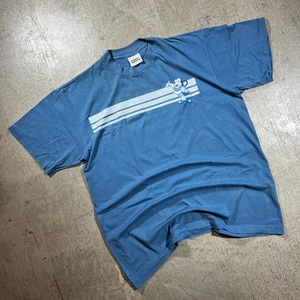 Vintage 90s Mighty Mouse T-Shirt Stanley Desantis Blue Large - Picture 1 of 7