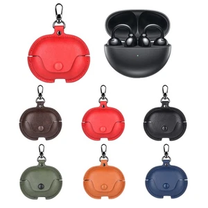 Funda protectora de cuero para auriculares de negocios con gancho para Huawei FreeClip - Imagen 1 de 18