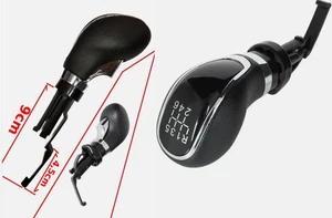 POMELLO LEVA CAMBIO R+6 NERO-CROMO PER OPEL ASTRA J INSIGNIA A MERIVA B ZAFIRA C - Imagen 1 de 11