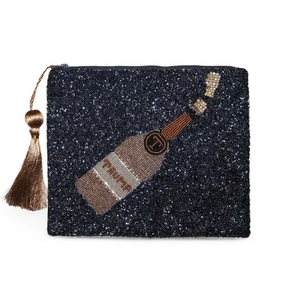 Bolso clutch Trump Store "Vino" con cuentas de vidrio - RARO Foto 1 de 4
