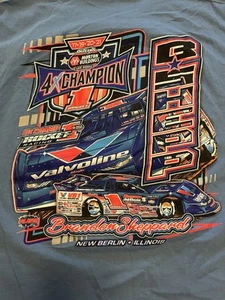 Brandon Sheppard 4X CHAMPION 2XL XX NEW BERLIN, ILLINOIS Race Shirt B. SHEPP - Picture 1 of 11