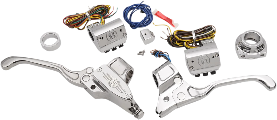 Juegos completos de embrague de cable cromado Performance Machine Hand Control 0062-4019-CH Foto 1 de 1
