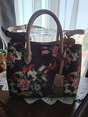 Bolso de Mano Aldo Patrón Floral con Asas de Cuero y Correa Bandolera Extraíble Foto 1 de 4