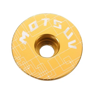 1 1/4" OD Bicicleta Auriculares Vástago Tapa Superior para Montaña Carretera MTB Bicicleta, Amarillo Foto 1 de 4