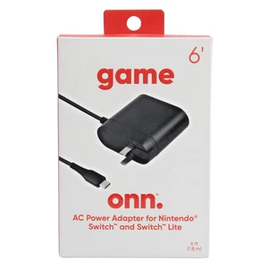 Onn AC Power Adapter for Nintendo Switch & Switch Lite 6ft Cable – New Open Box - Picture 1 of 7