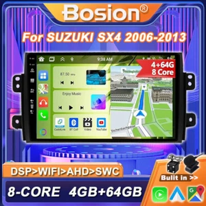 Android 14 For SUZUKI SX4 2006-2013 CarPlay Car Stereo Navi DSP DAB+AHD 4GB+64GB - Picture 1 of 17