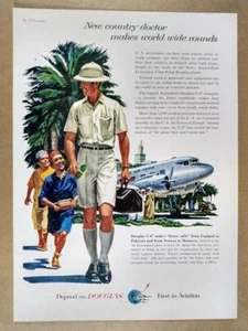 Douglas C-47 1956 Skytrain Transport anuncio impreso vintage - Imagen 1 de 1