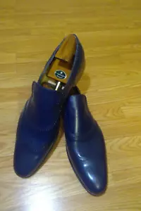 $3500 MTO GUCCI TOM FORD MADE TO ORDER ROYAL BLUE LEATHER LOAFERS MEN SHOES 17US - Picture 1 of 9