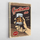 Leinwandbild Poster Acryl Glas Pop-Art Bar Gentlemen Club vintage retro