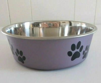 Loving Pets Bella Non-Skid Pet Food Bowl - Small - Choose Grape or Artichoke - Image 1 of 3