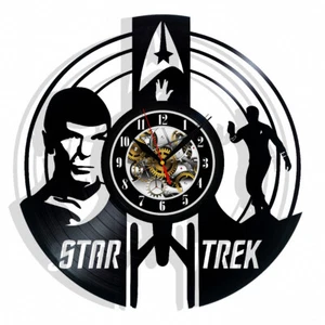 Star Trek Vinyl Wall Clock Art Home Room Decor Gift Christmas Birthday Holiday - Picture 1 of 5
