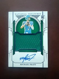 2024 National Treasures Collegiate Auto Rc RPA Patch Michael Pratt 1/49 - Foto 1 di 2