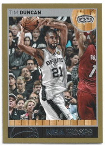 Tim Duncan- San Antonio Spurs- 2013-14 Panini Hoops Basketball Gold #70