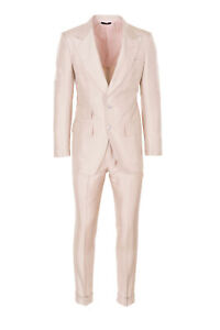 Tom Ford Suit Men's 46 R R Rosa Regular Fit Seide One Color Atticus