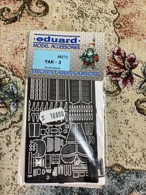 EDUARD Model Fotoincisione - 48272- YAK-3 -1/48-Kit For Eduard - Immagine 1 di 2
