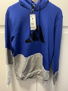 Herren Adidas Multi Sport Baumwolle/Polyester Mischung Hoodie Sweatshirt Gr. M Blau - Bild 1 von 2