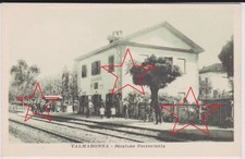 VALMADONNA ALESSANDRIA STAZIONE FERROVIARIA ANIMATA 1930 SUPER !
