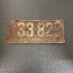 Vintage 1932 Montana License Plate - Picture 1 of 8